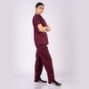 Amethyst zip neck women scrubs
