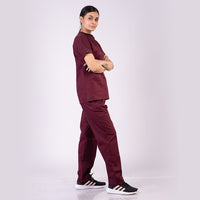 Amethyst zip neck women scrubs