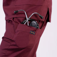 Amethyst zip neck women scrubs