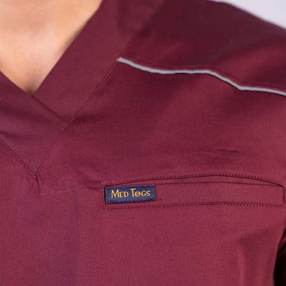 Men Amethyst V neck Stretch Scrubs