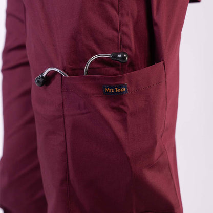 Men Amethyst V neck Stretch Scrubs