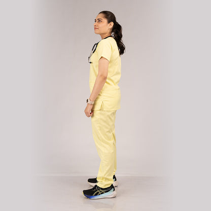 Pro-fit Citrine Yellow Vneck Women scrubs