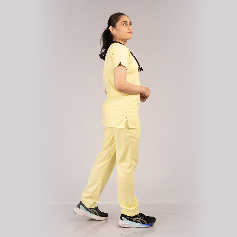 Pro-fit Citrine Yellow Vneck Women scrubs