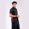 Men SCHORL black high neck Stretch Scrubs