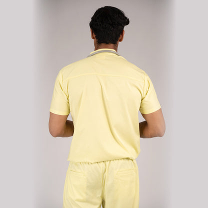 Pro-fit Citrine Yellow High Neck Men scrubs