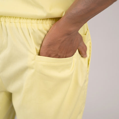 Pro-fit Citrine Yellow High Neck Men scrubs