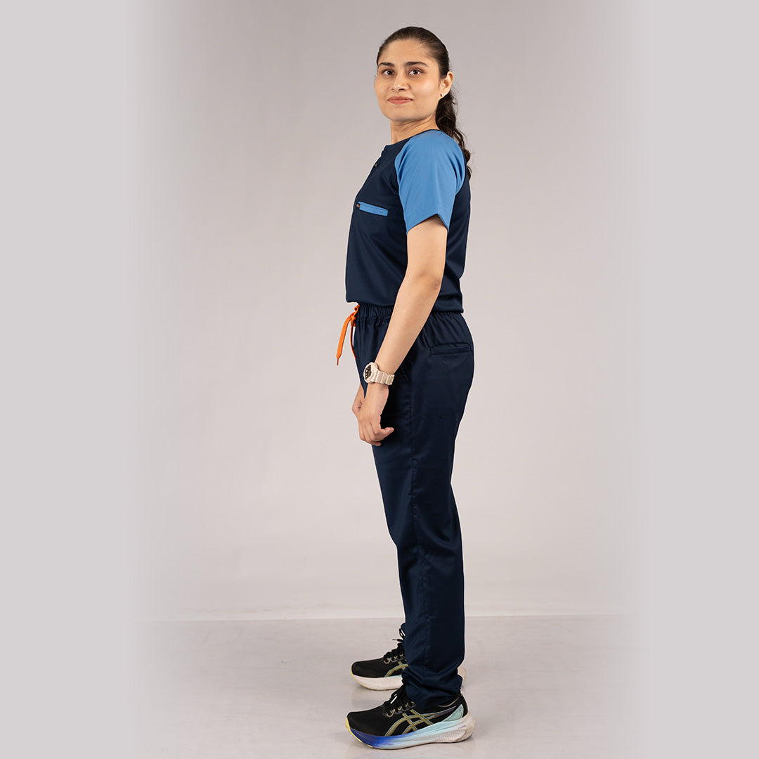 Pro-fit Navy Ocean Dual women scrubs