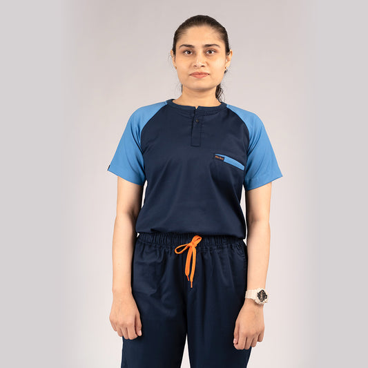Pro-fit Navy Ocean Dual women scrubs