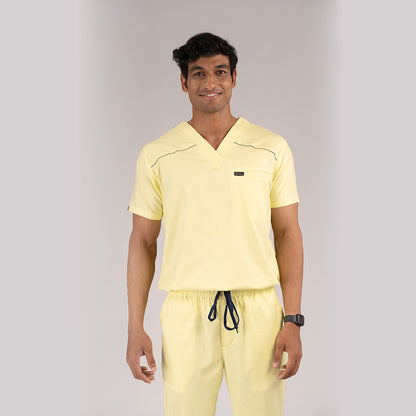Pro-fit Citirine Yellow Vneck Men scrubs