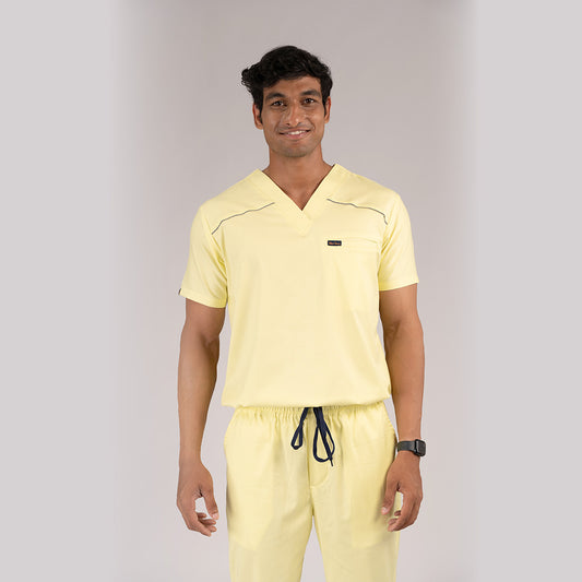 Pro-fit Citirine Yellow Vneck Men scrubs