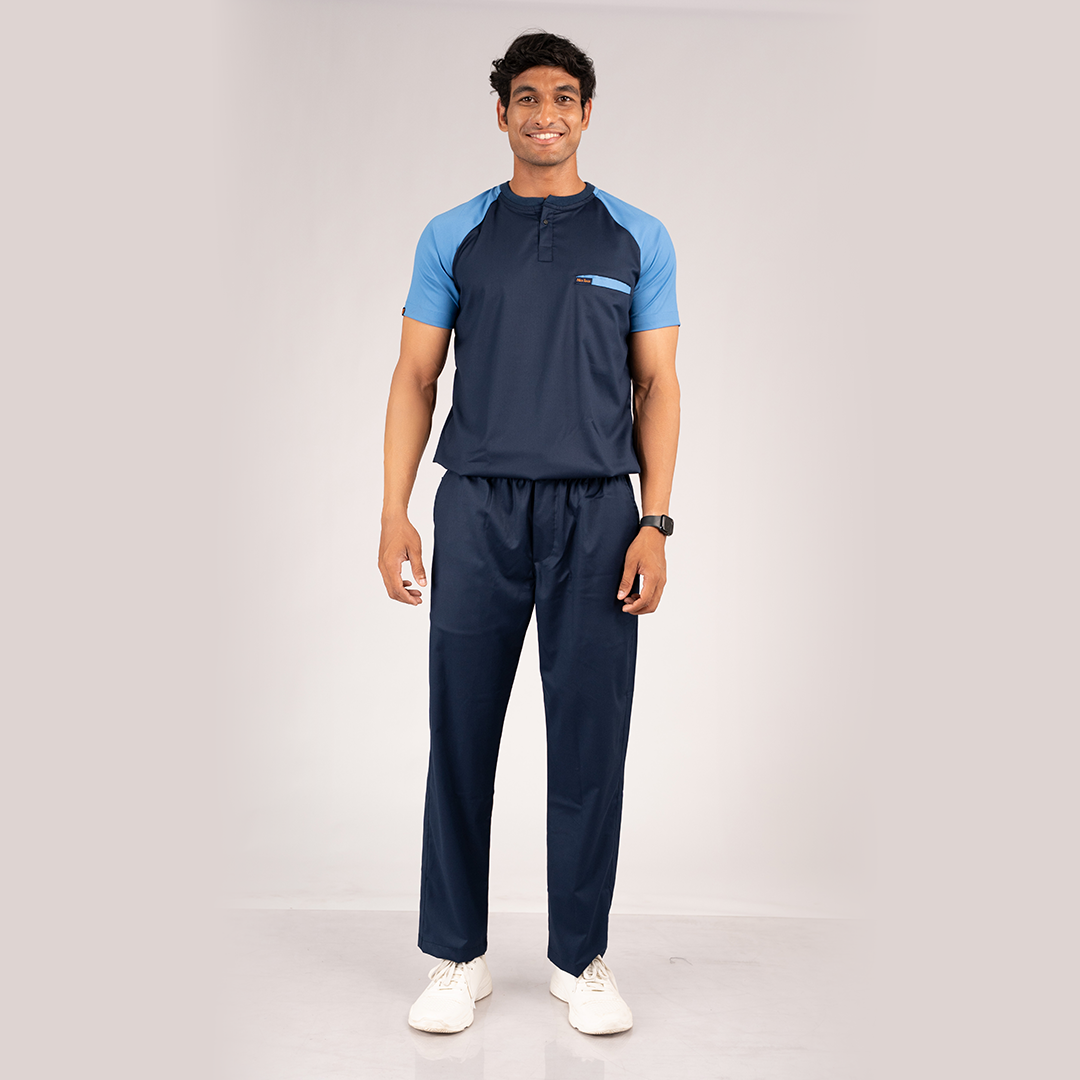 Pro-fit Navy Ocean blue Dual Scrubs