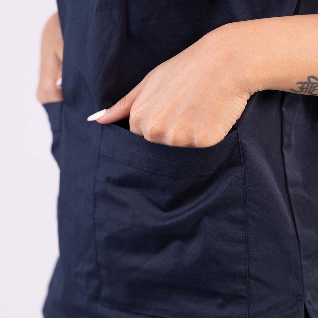 Blue dual colour Scrub Set (Top + Pant)