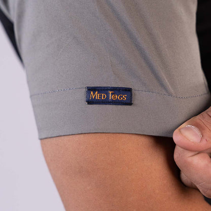Black Grey Dual Men Scrubs