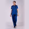 Air Blue zip neck women doctor scrubs