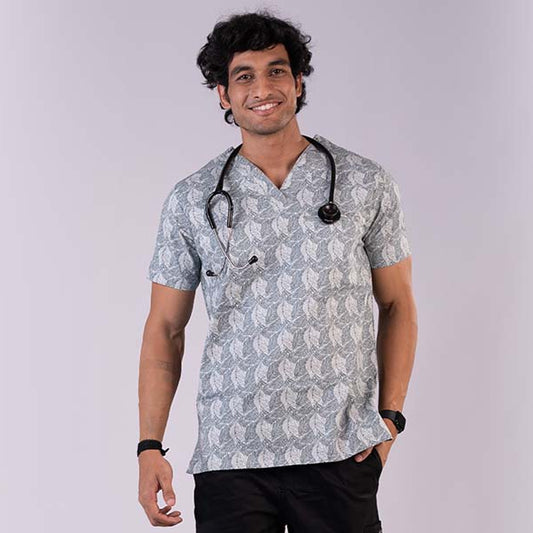 Subtle Printed men scrub Set (Top + Pant)