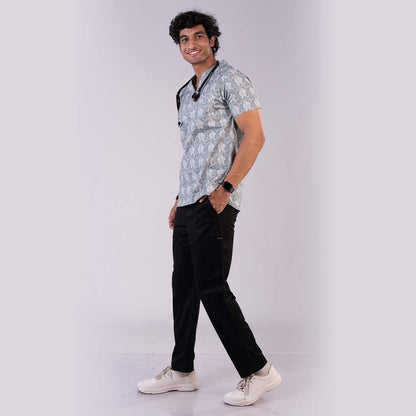 Subtle Printed men scrub Set (Top + Pant)