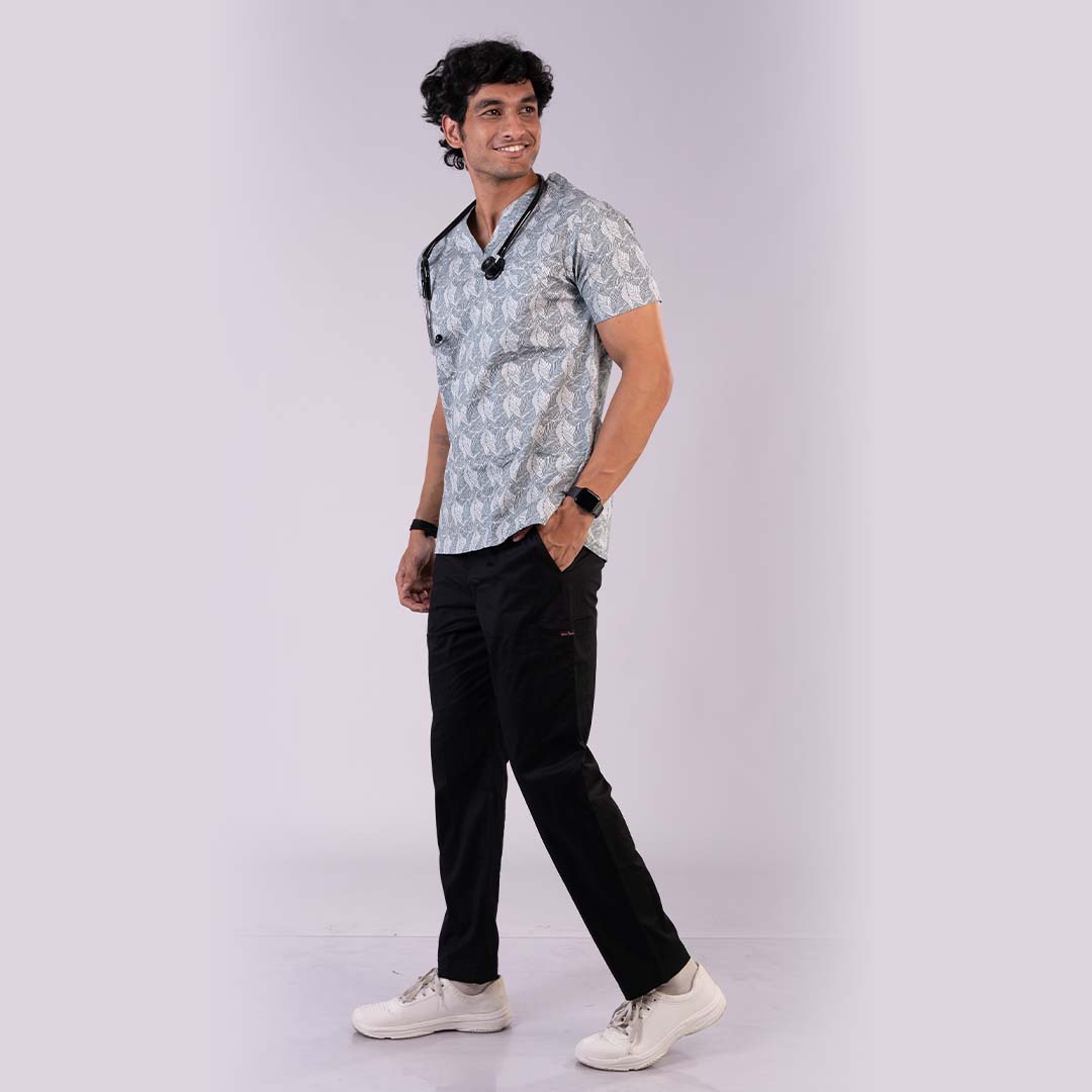 Subtle Printed men scrub Set (Top + Pant)