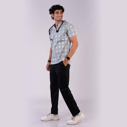 Subtle Printed men scrub Set (Top + Pant)