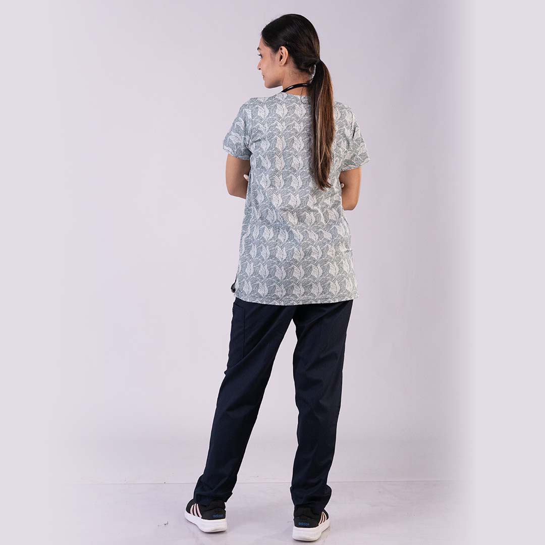 Subtle printed women scrub Set