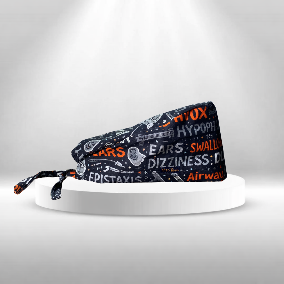 ENT Doctor printed scrub cap for surgery in hospital