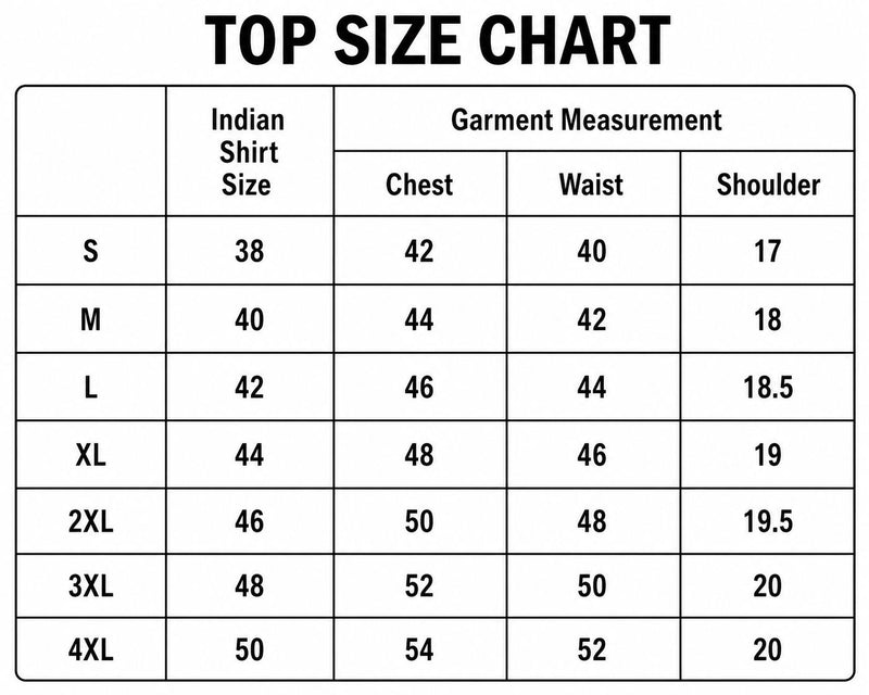 Size Chart 1