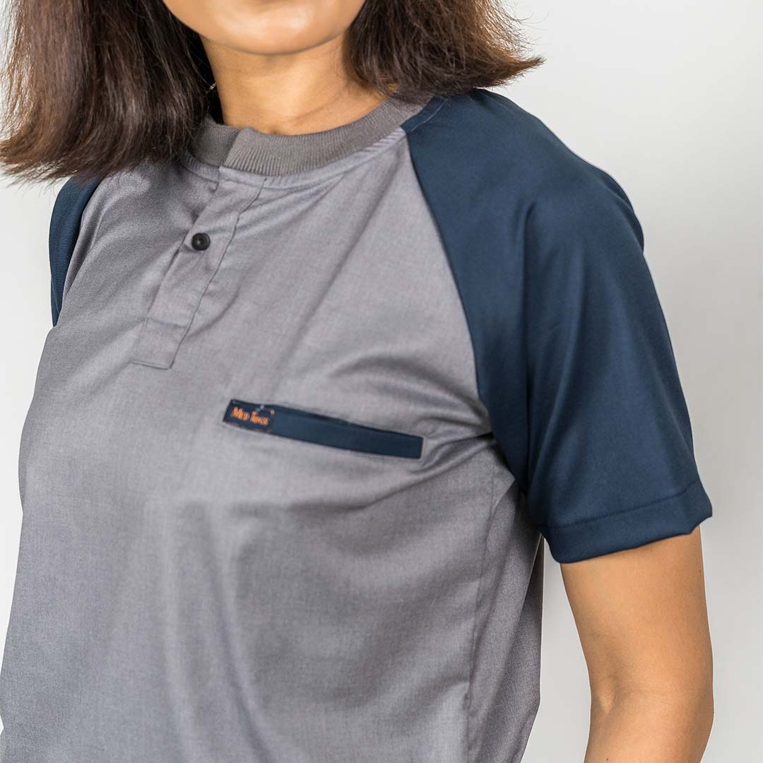 Pro-fit Grey Blue Dual scrubs