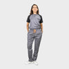 Pro-fit Grey Black Dual scrubs