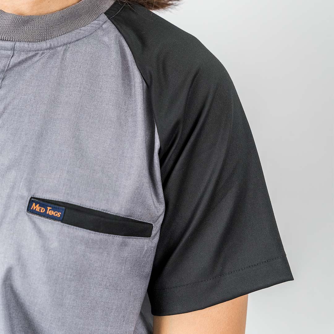 Pro-fit Grey Black Dual scrubs