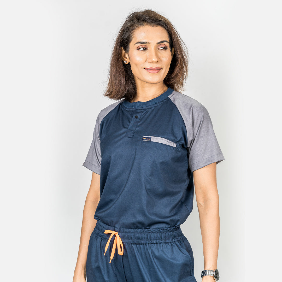 Pro-fit Blue Grey Dual scrubs