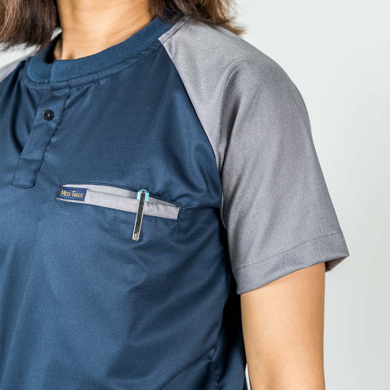 Pro-fit Blue Grey Dual scrubs