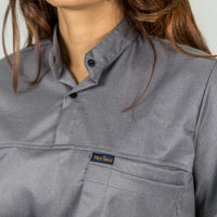 Pro-fit High neck grey scrubs