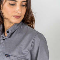 Pro-fit High neck grey scrubs