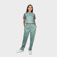 Pro-fit Mint Grey Dual scrubs