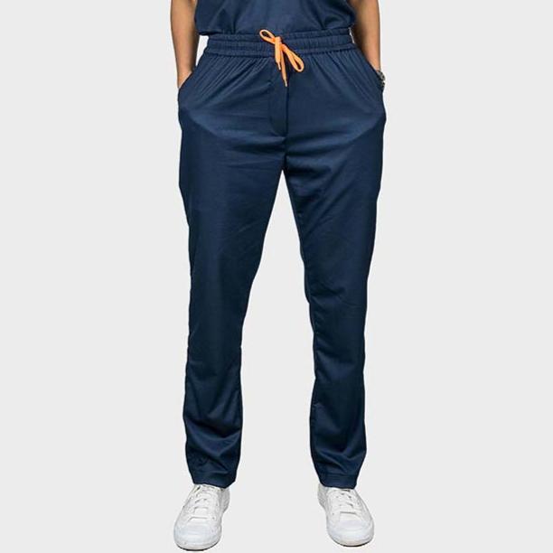 Pro-fit High neck blue scrub