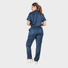 Pro-fit High neck blue scrub