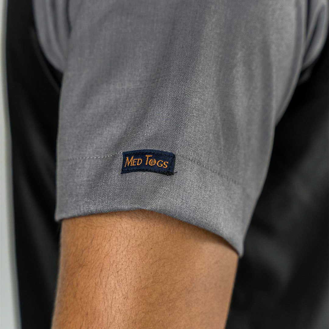 Pro-fit Black Grey Dual Scrub