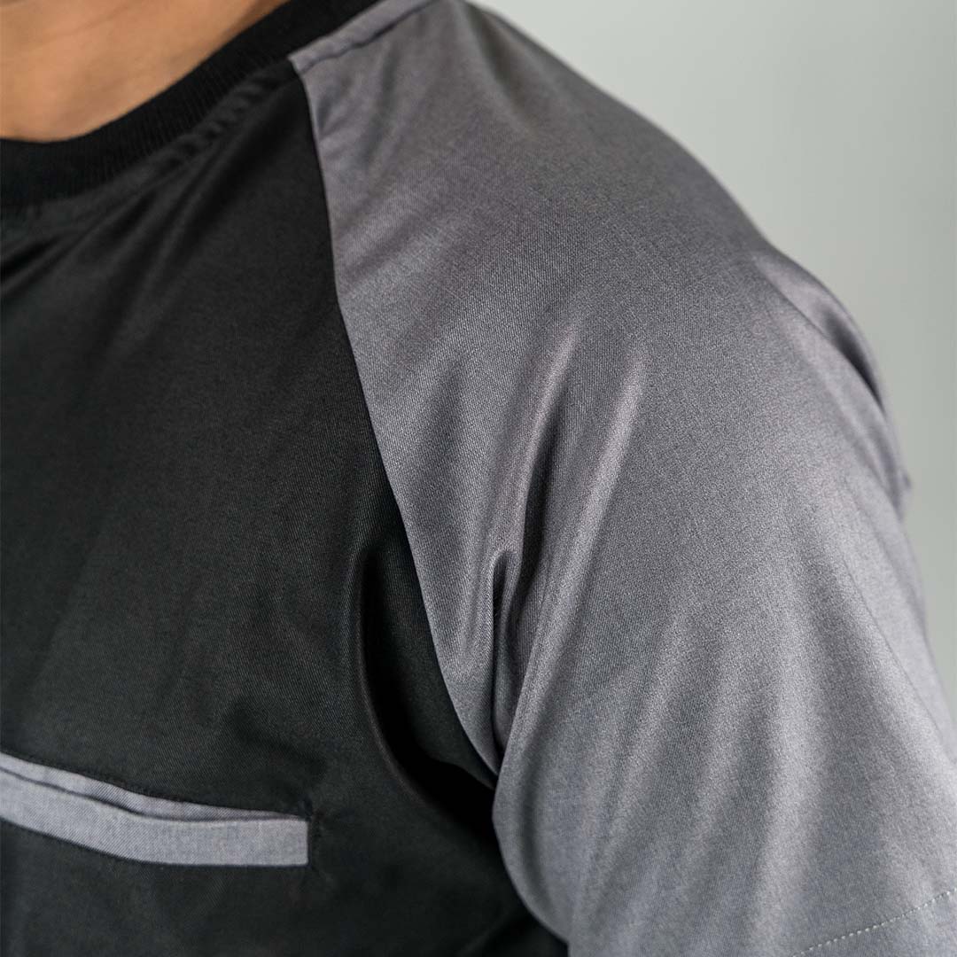 Pro-fit Black Grey Dual Scrub