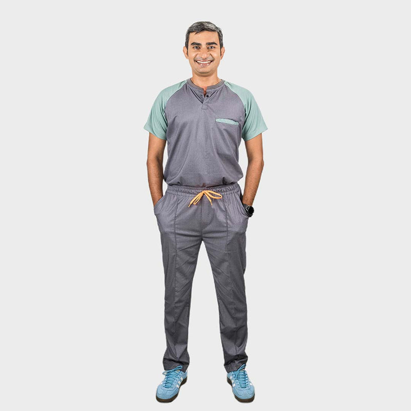 Pro-fit Grey Mint Dual Scrubs