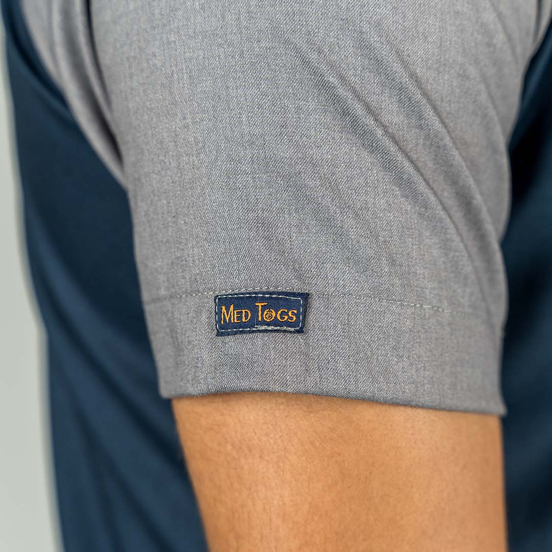 Pro-fit Blue Grey Dual Scrubs