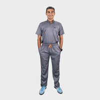 Pro-fit High neck grey scrubs