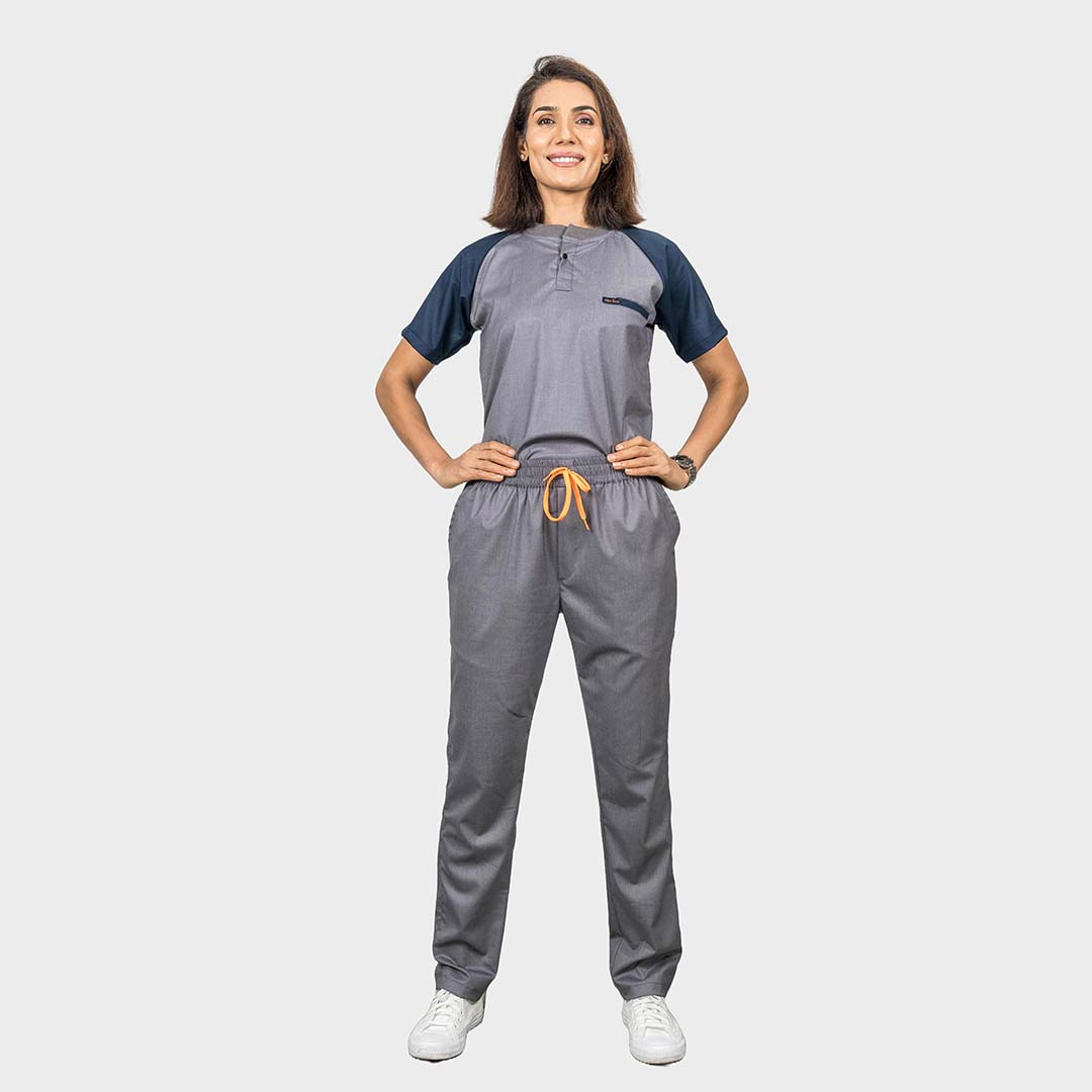 Pro-fit Grey Blue Dual scrubs