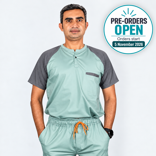 Pro-fit Mint Grey Dual scrub