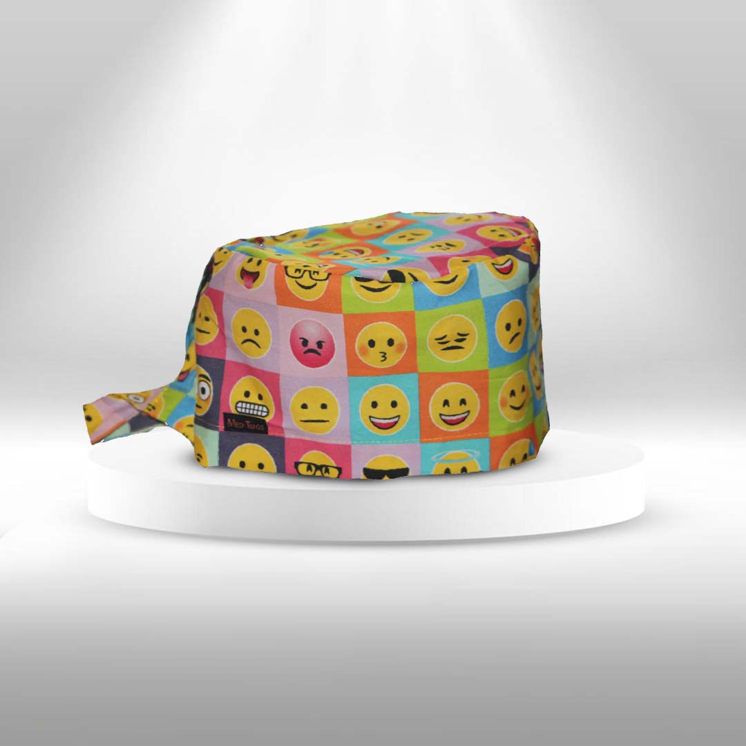 Moods Emoji: No-elastic unisex Scrub Cap