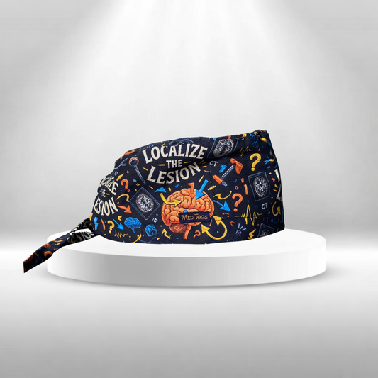 neurology surgeon printed cotton scrub cap for OT surgeries