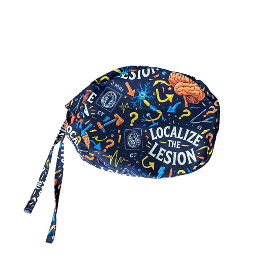 neurologist printed cotton scrub cap for OT surgeries