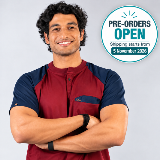 Pro-fit Maroon Navy Dual Scrubs