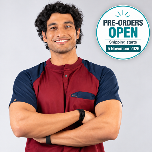 Pro-fit Maroon Navy Dual Scrubs