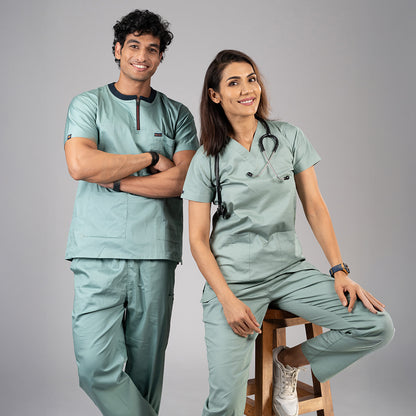 Serenity Mint V neck Women scrubs
