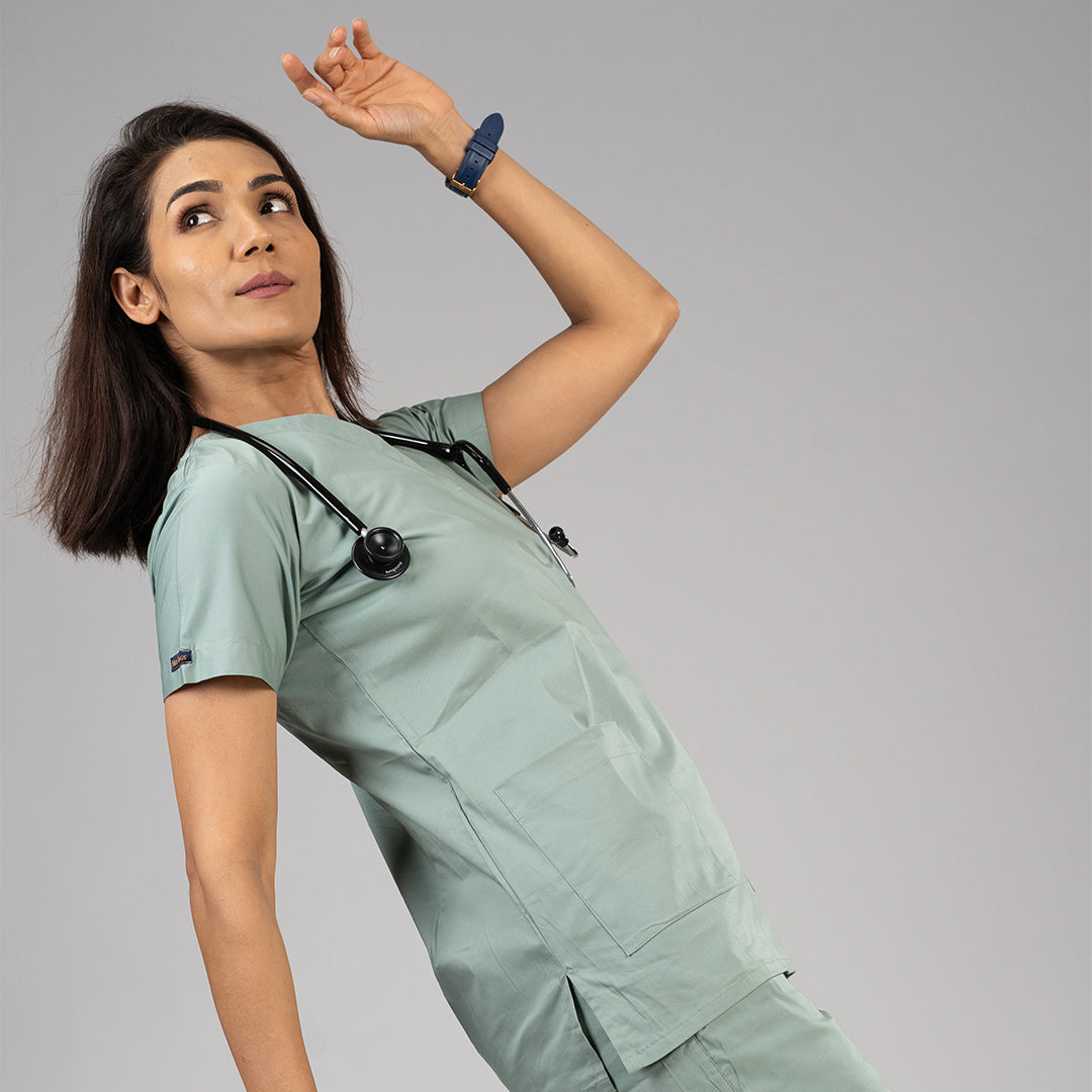 Serenity Mint V neck Women scrubs