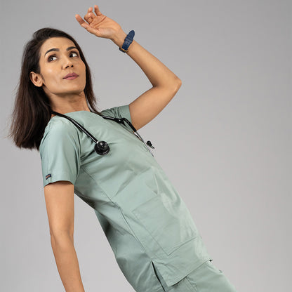 Serenity Mint V neck Women scrubs